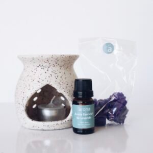 Hornito con velita, aceite esencial y bombones